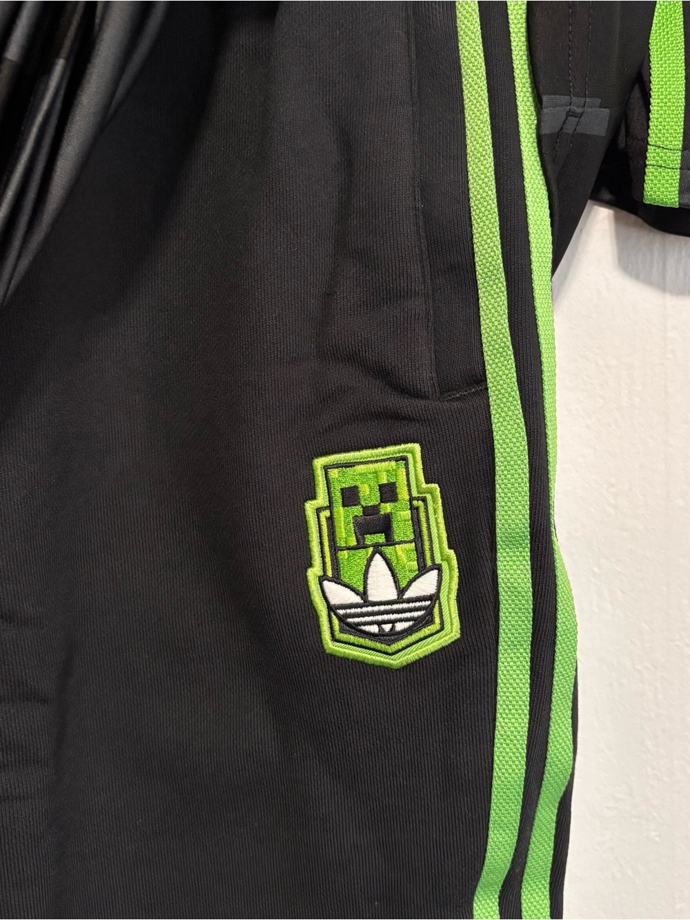 Adidas X Minecraft Black & Neon Green Graphic Tee - Picture 6 of 7